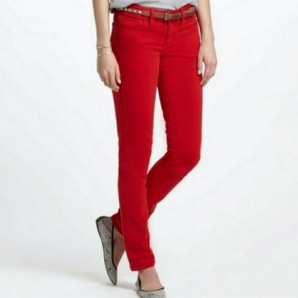 Anthropologie Pilcro Red Skinny Jeans - Picture 7 of 7